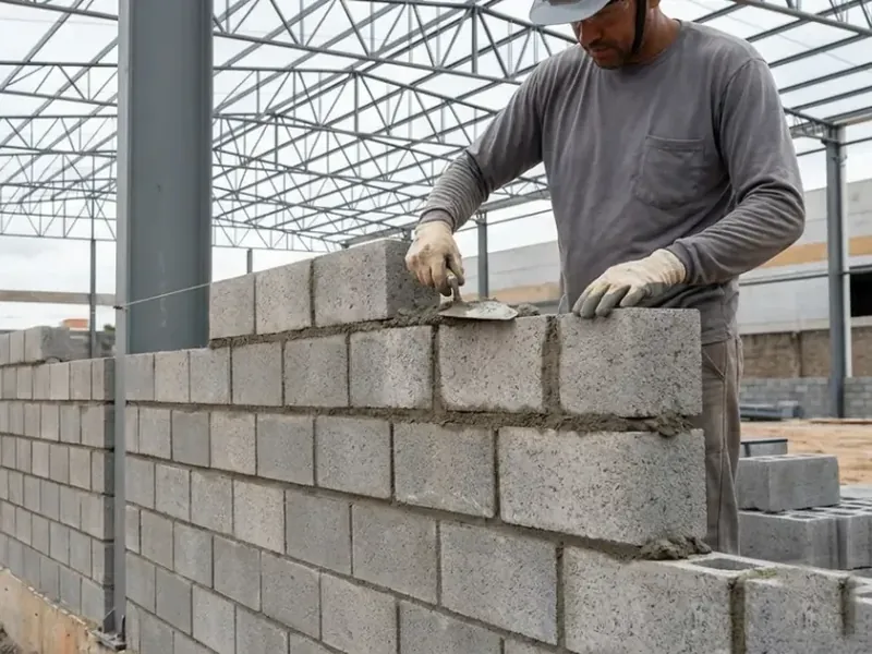 Paletes de bloco de concreto 14x19x39